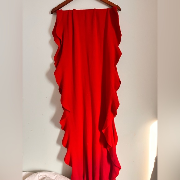 Glorious Red Holt Renfrew Merino Shawl - Picture 5 of 5